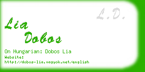 lia dobos business card